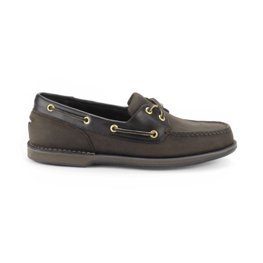 Rockport Singapore Mens Boat Shoes - Perth Dark Brown - AD4785019